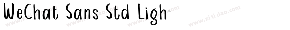 WeChat Sans Std Ligh字体转换